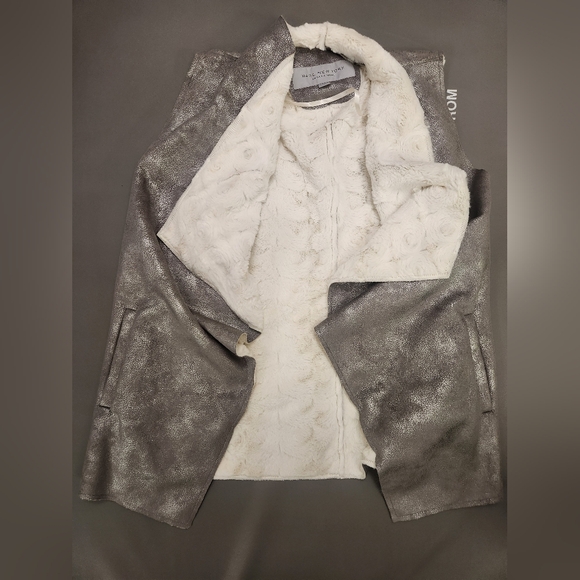 Marc New York Jackets & Blazers - Marc New York Silver and White Women's Vest Super Soft